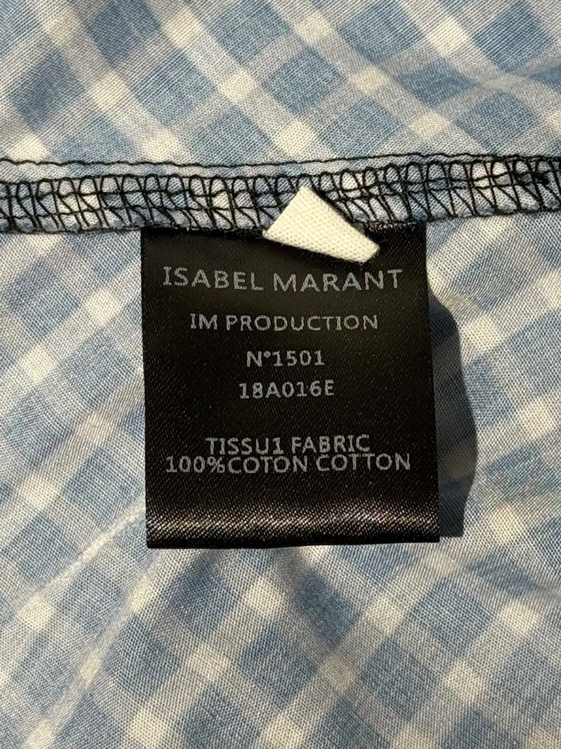 이자벨마랑 에뚜왈 블루 온드리아 셔츠 원피스 상품이미지8