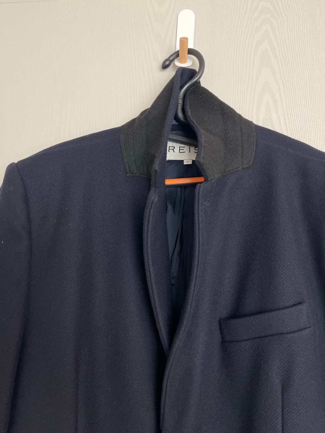 리스(REISS) 채플린(Chaplin) 싱글 울 코트 네이비L 상품이미지6