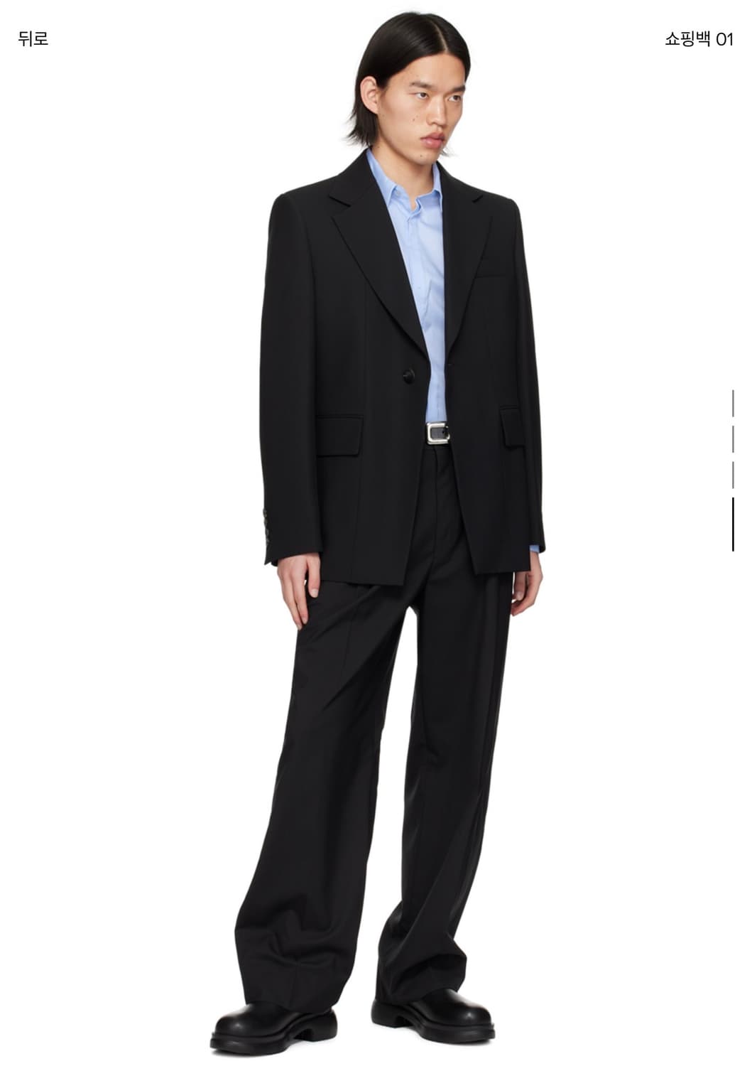 단품판매X 우영미 슬림 블레이저 (부츠컷 슬랙스 셋업 상품) 48size 상품이미지4