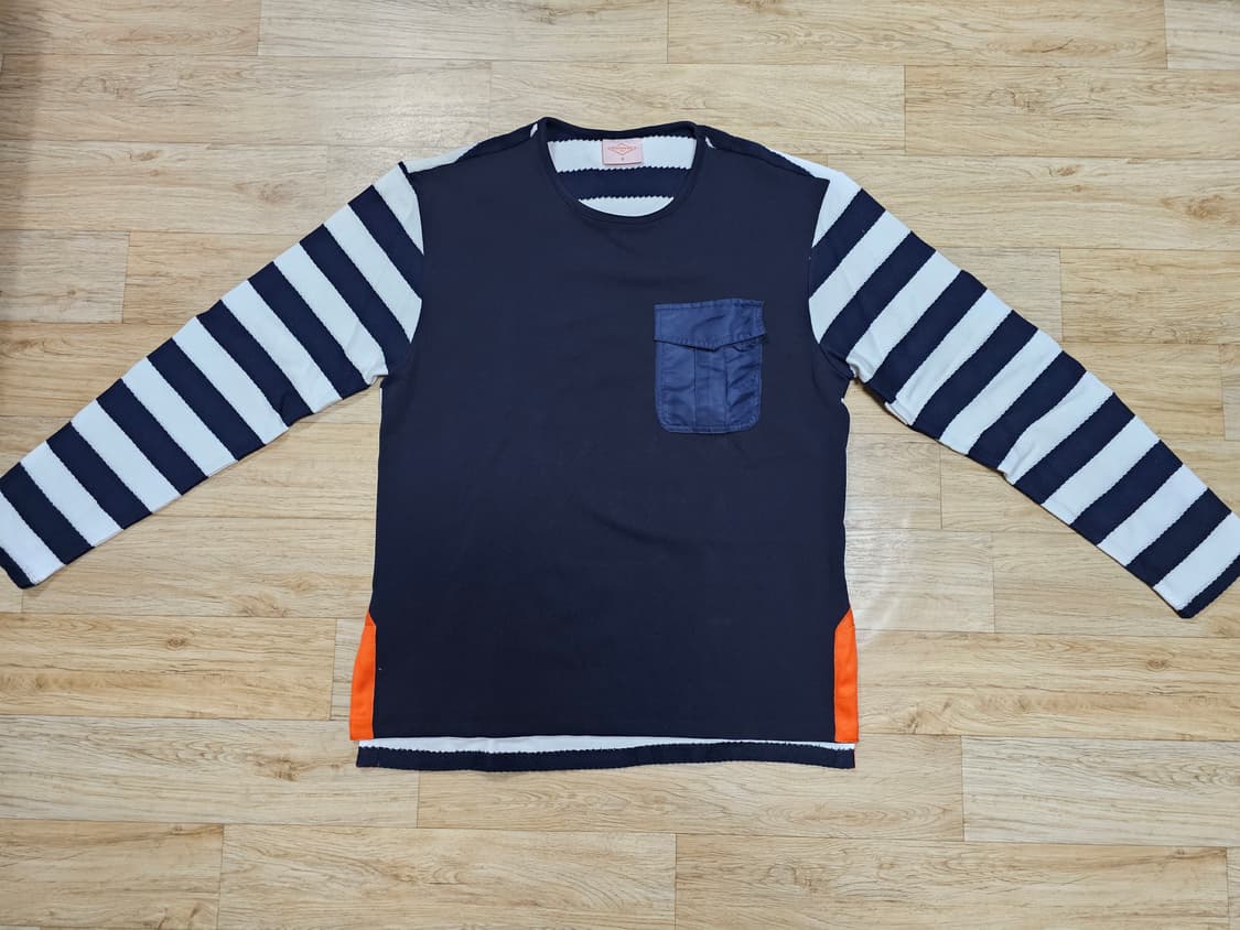 제너럴아이디어 STRIPE ROUND T-SHIRT 상품이미지2