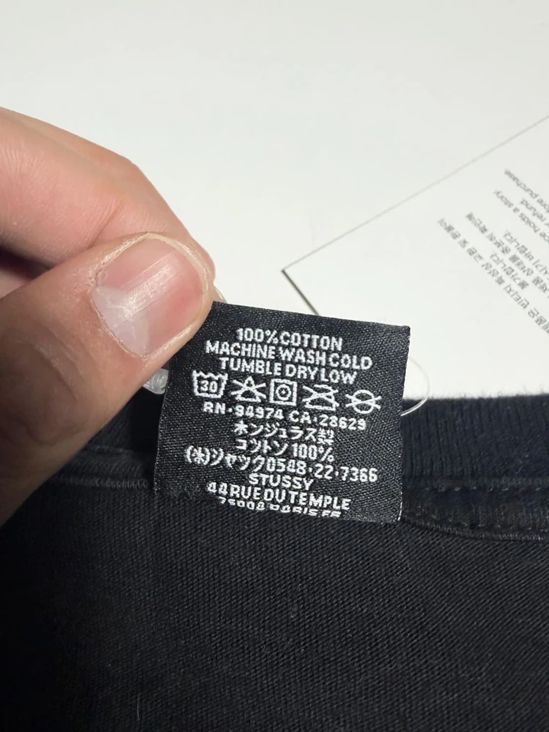 스투시 STUSSY 체리 그래픽 코튼 반팔 티셔츠 R1532 상품이미지7