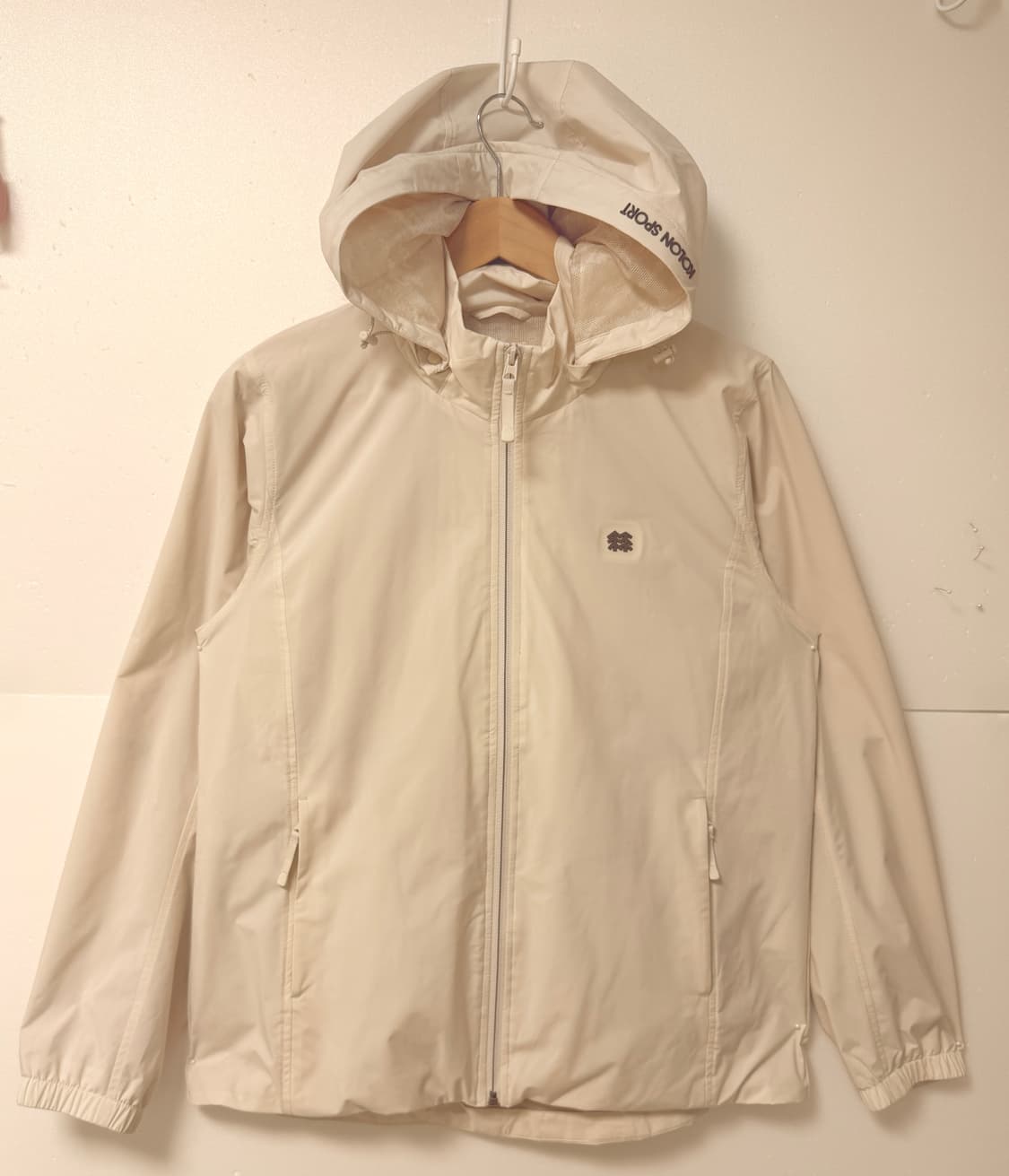 코오롱스포츠 KOLON SPORT 바람막이 아이보리 후드 자켓 100 상품이미지1