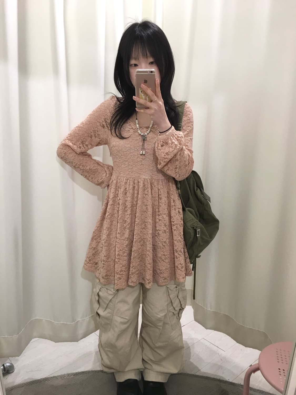 Romantic Lace Babydoll Mini Dress 상품이미지2