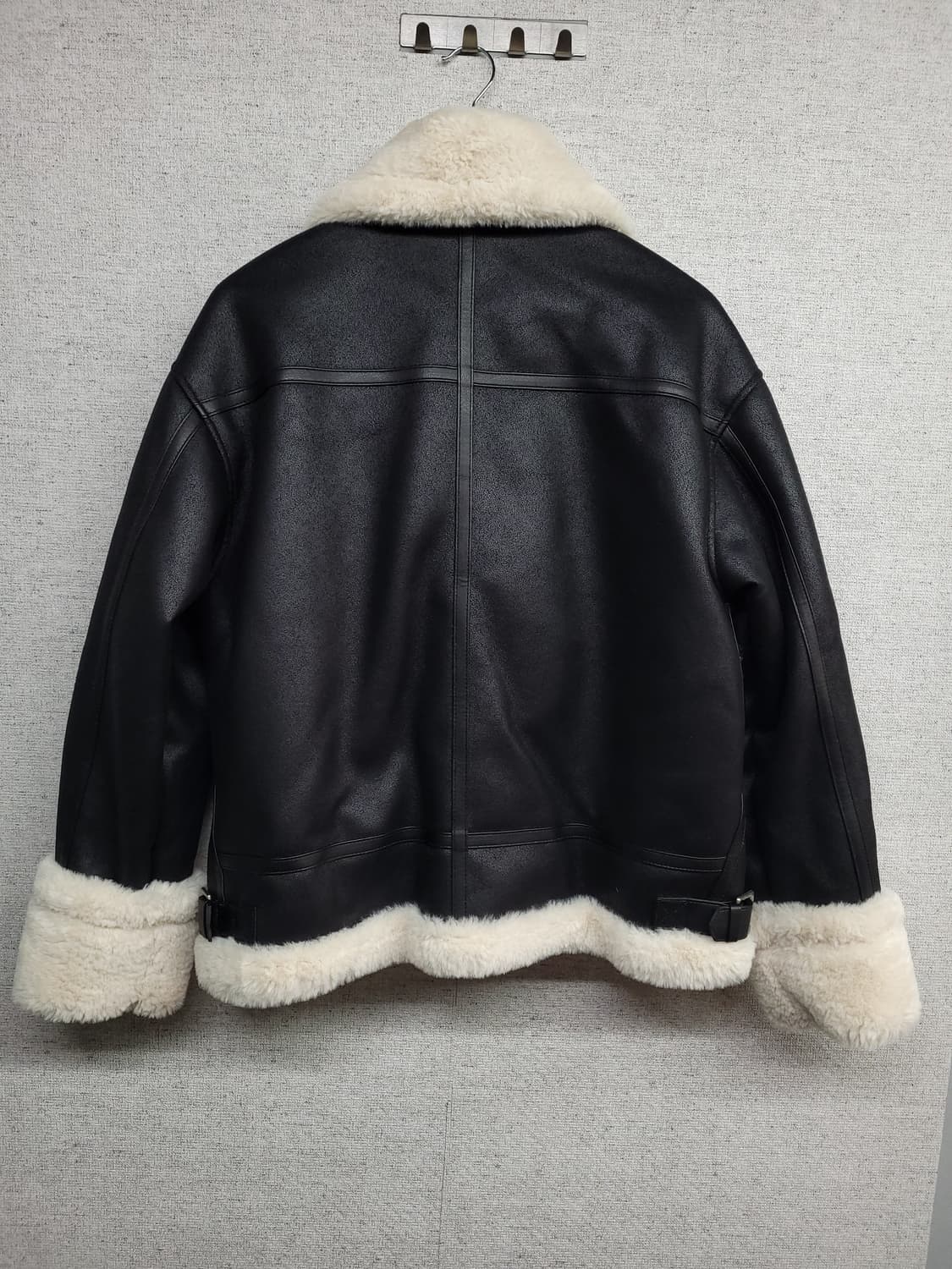 도프제이슨 하프넥 무톤 무스탕 자켓 상품이미지7