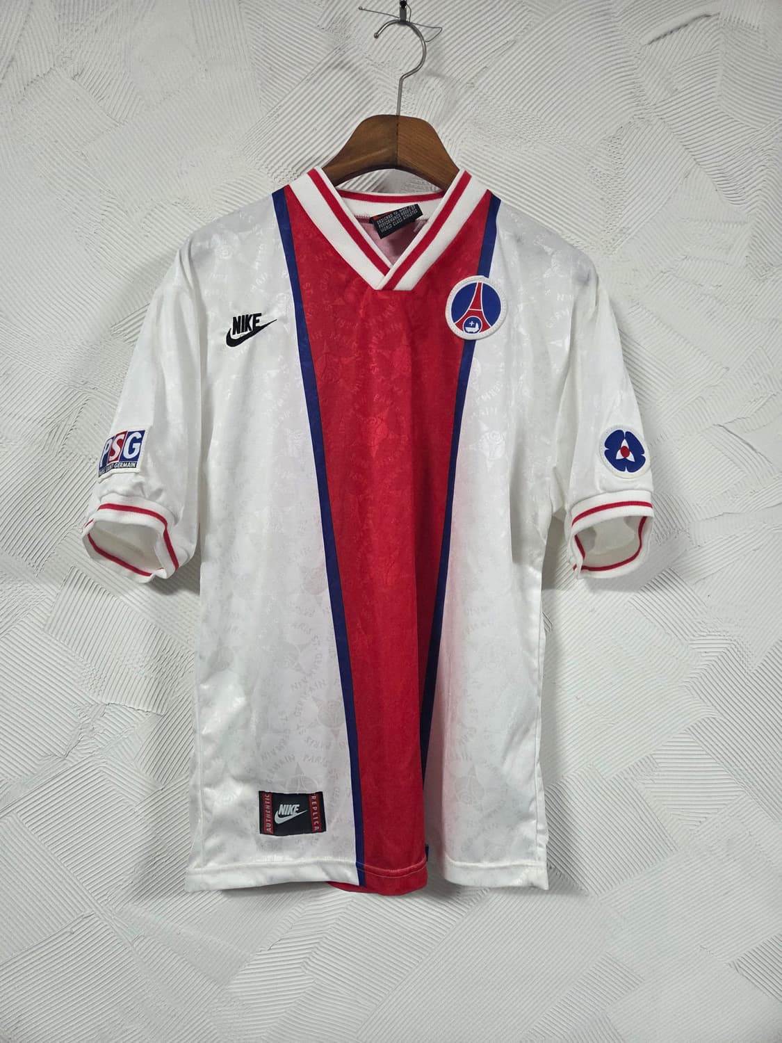 나이키 95~96 PSG 파리생제르망 축구 유니폼 화이트 상품이미지1