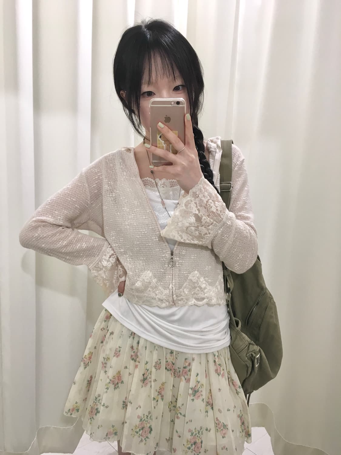 Lace Hood Crochet Cardigan 상품이미지3