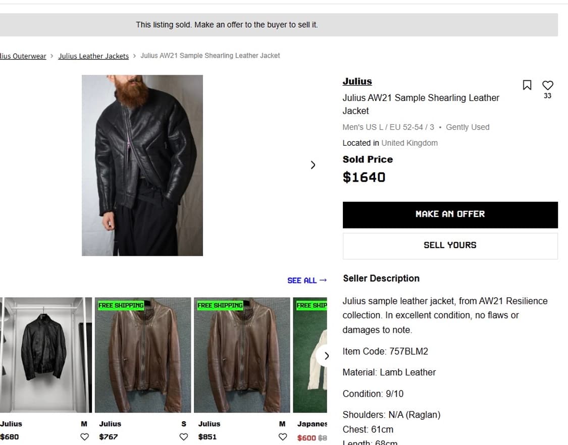 [3] 율리우스 무스탕 블랙 상품이미지2