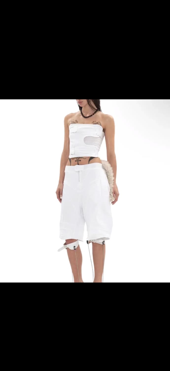 604서비스 바이커 밴딩 스웻쇼츠 상품이미지2