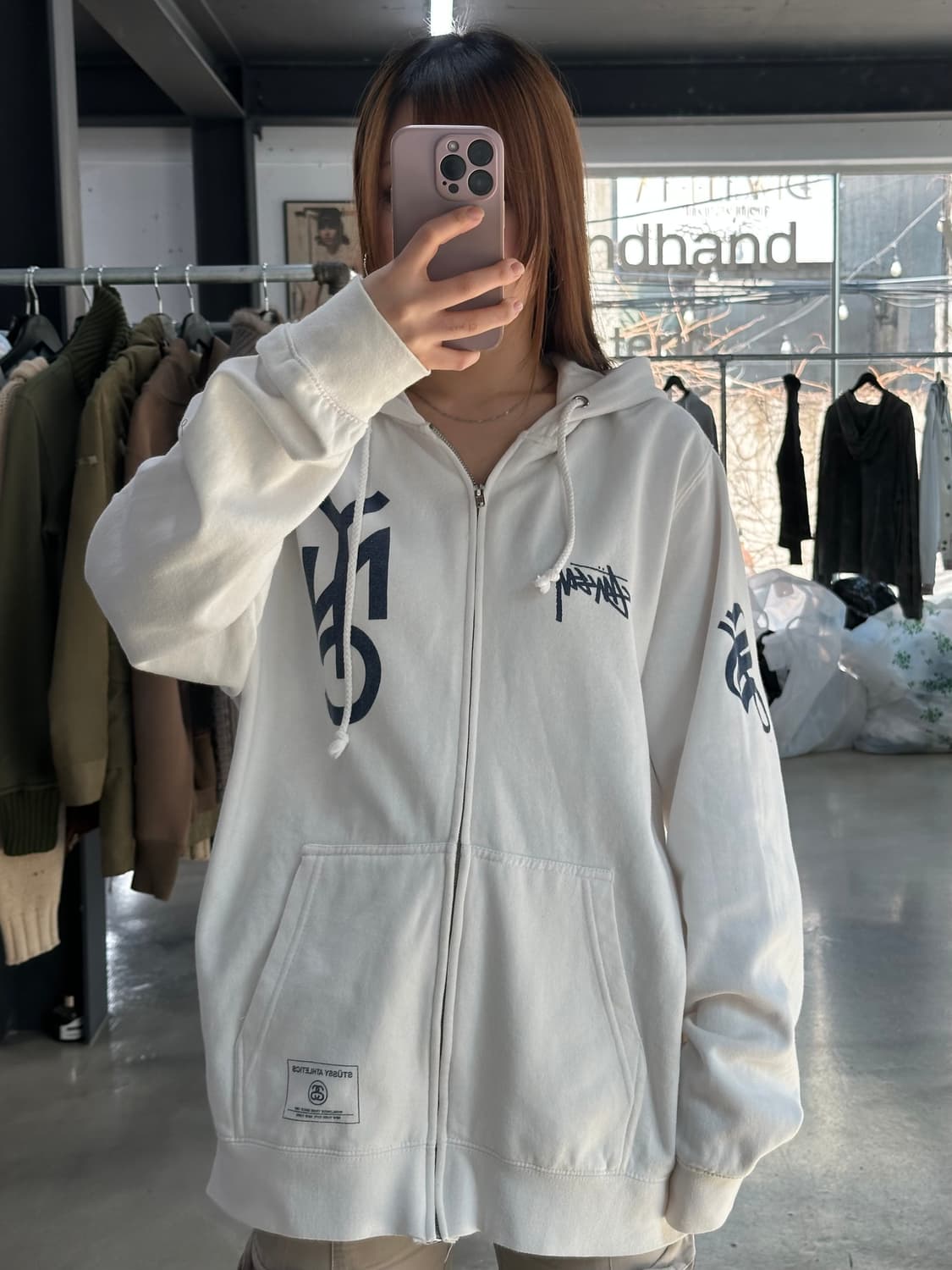 스투시 00s NYC 넘버링 후드집업 상품이미지4