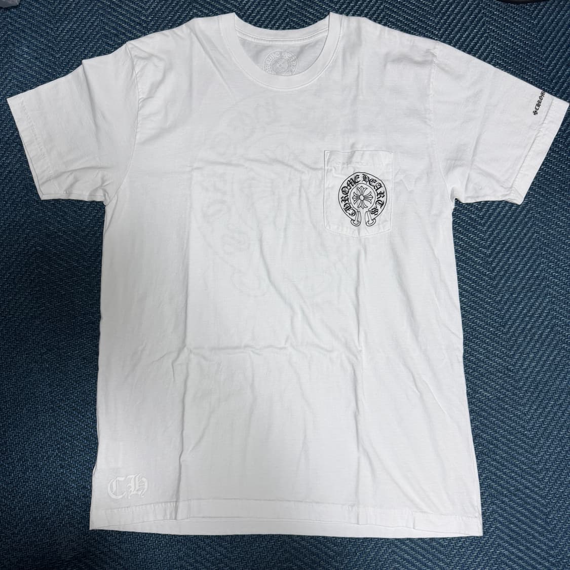 [XL]크롬하츠 홀스슈 티셔츠 화이트 상품이미지1