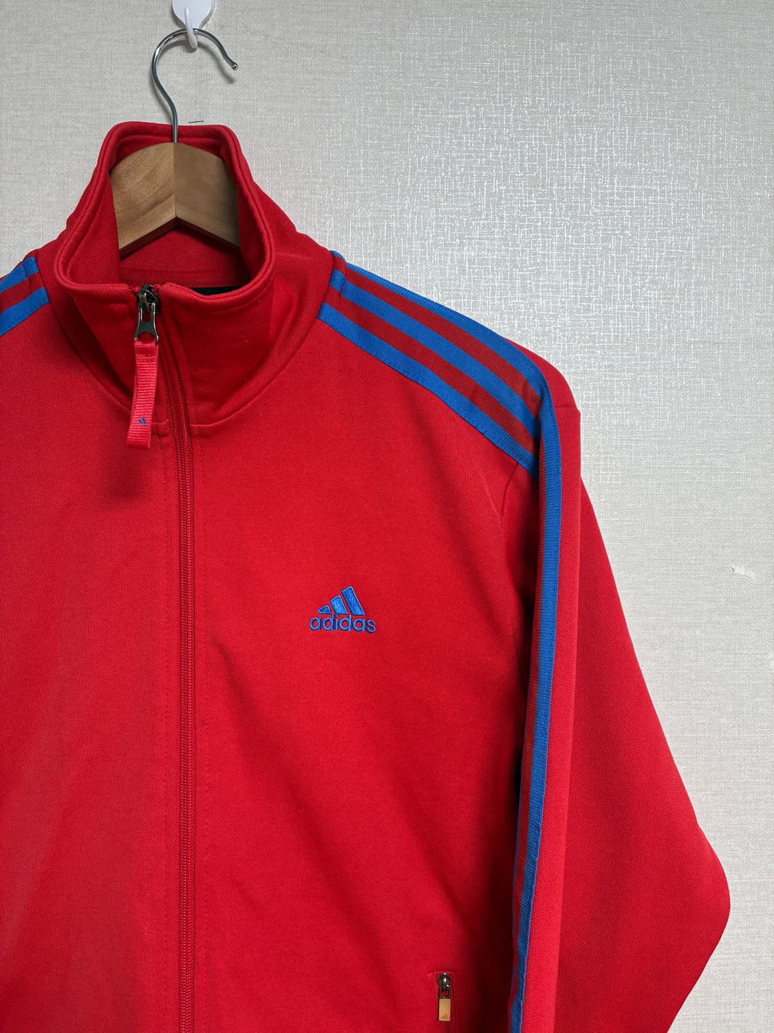 빈티지 아디다스 져지 레드/블루 M 상품이미지1
