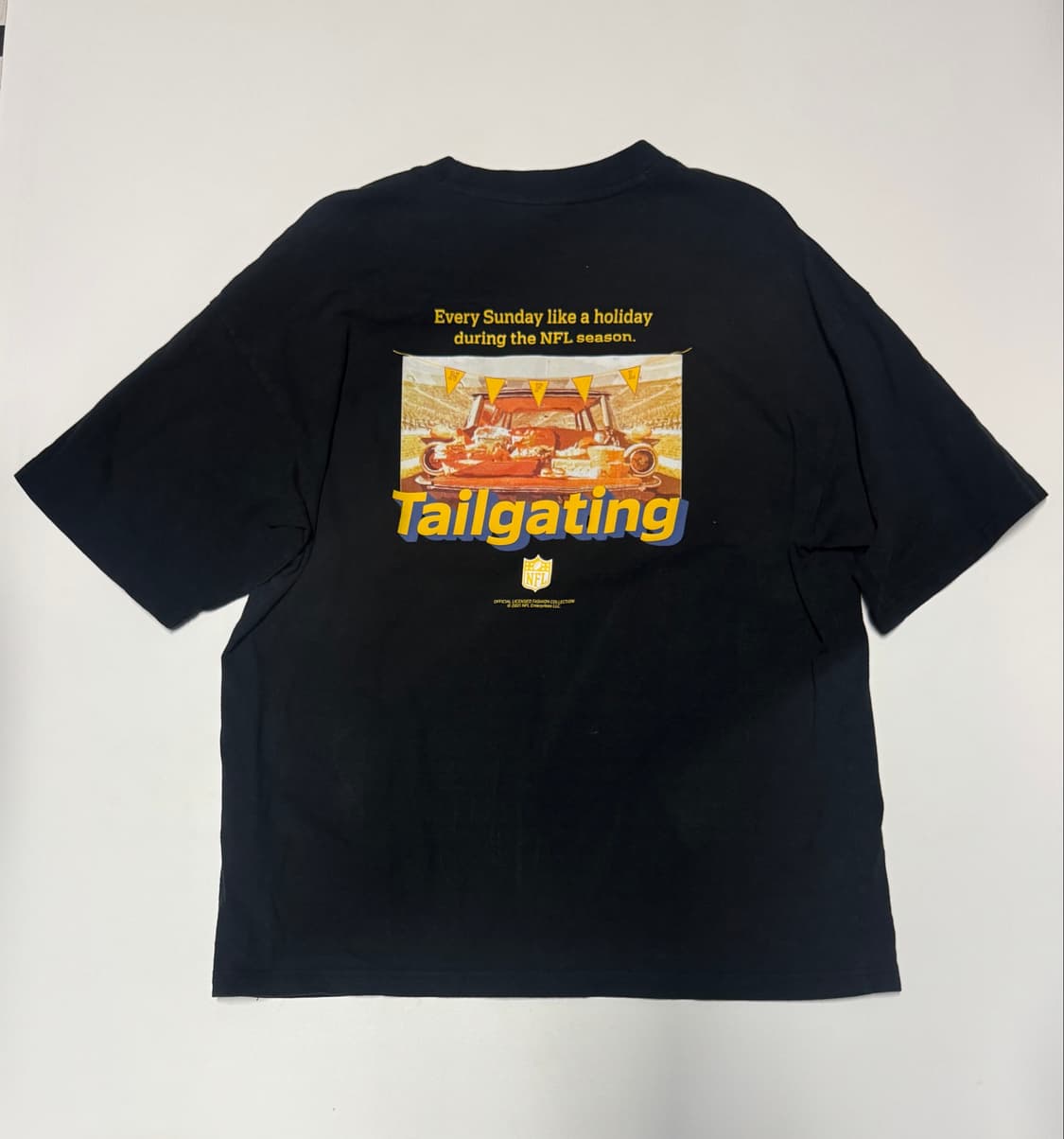 NFL 엔에프엘 빈티지 뒷 프린팅 반팔 티셔츠 L ~ XL 블랙 상품이미지1