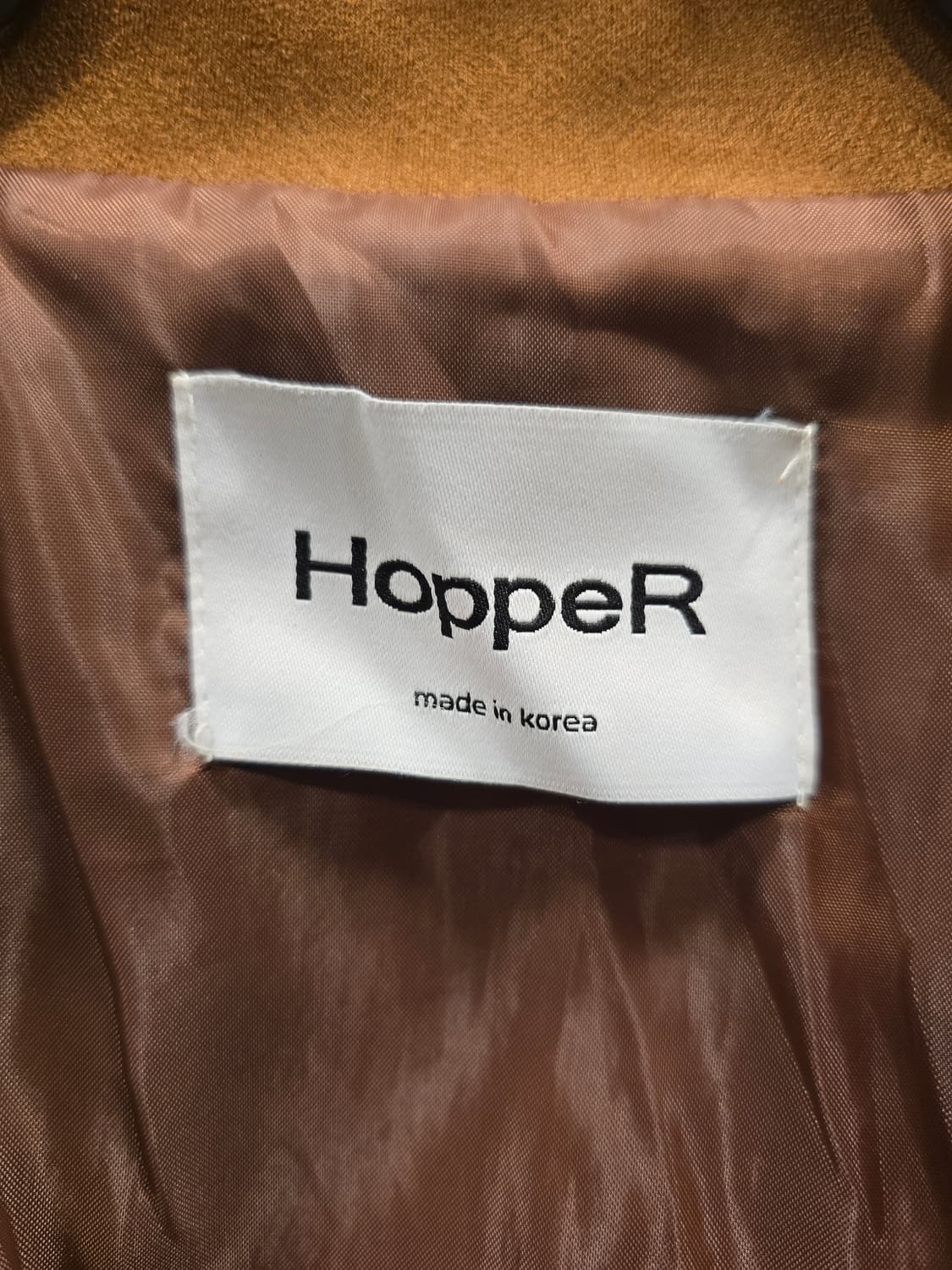 호퍼 HopperR 브라운 스웨이드 크롭 자켓 프리사이즈 상품이미지7