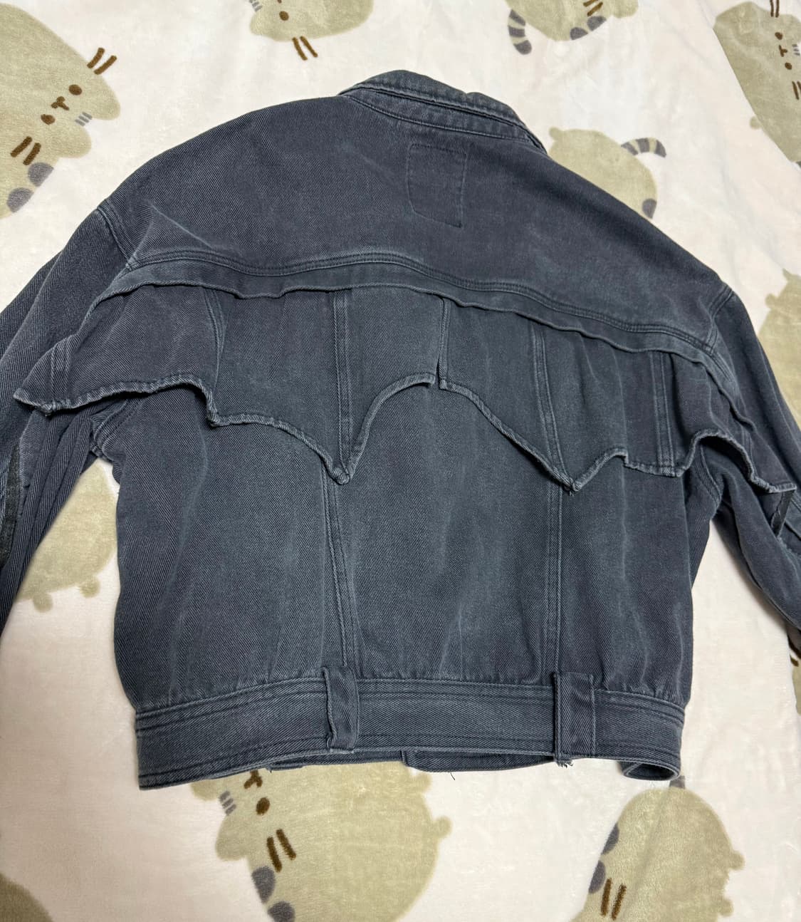 PUNK RAVE 박쥐데님자켓 블랙 상품이미지3