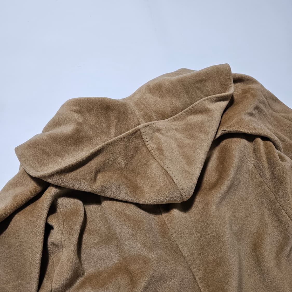 막스마라 원버튼 카멜 후드 코트[40] 상품이미지6