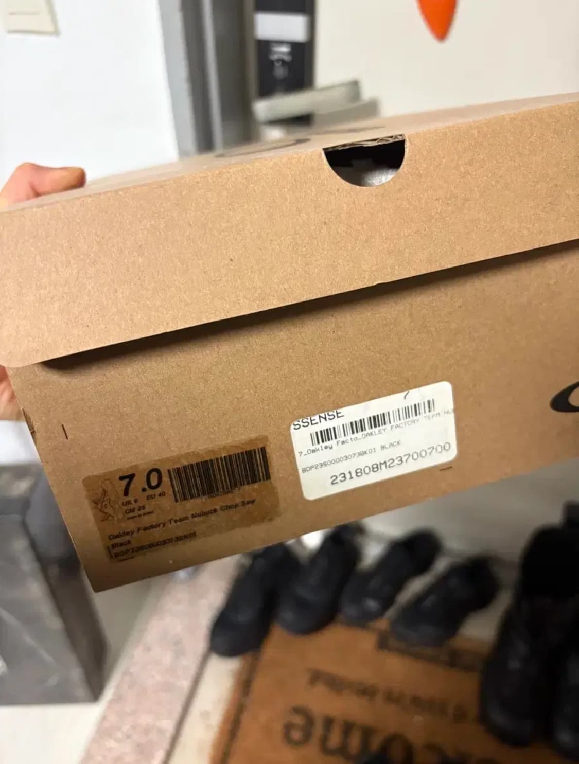 오클리 팩토리 팀 브레인 데드 찹쏘우 블랙 uk6 us7 250 상품이미지8