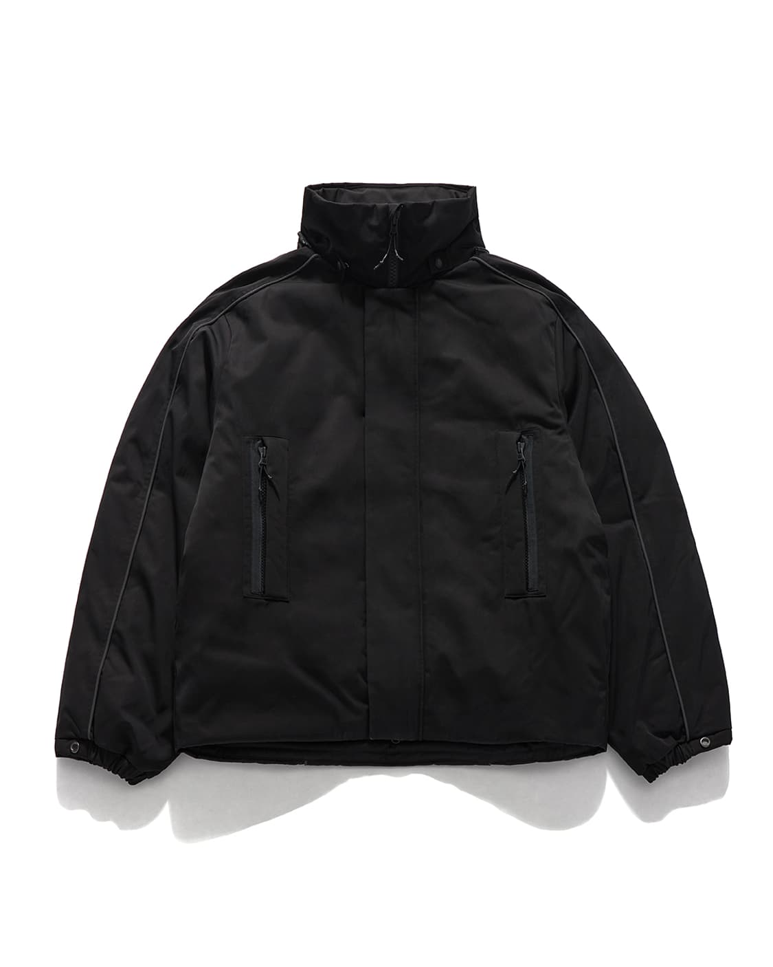 언어펙티드 / 블랙 듀벳 리플렉티브 구스다운 패딩 / L(105) 상품이미지9