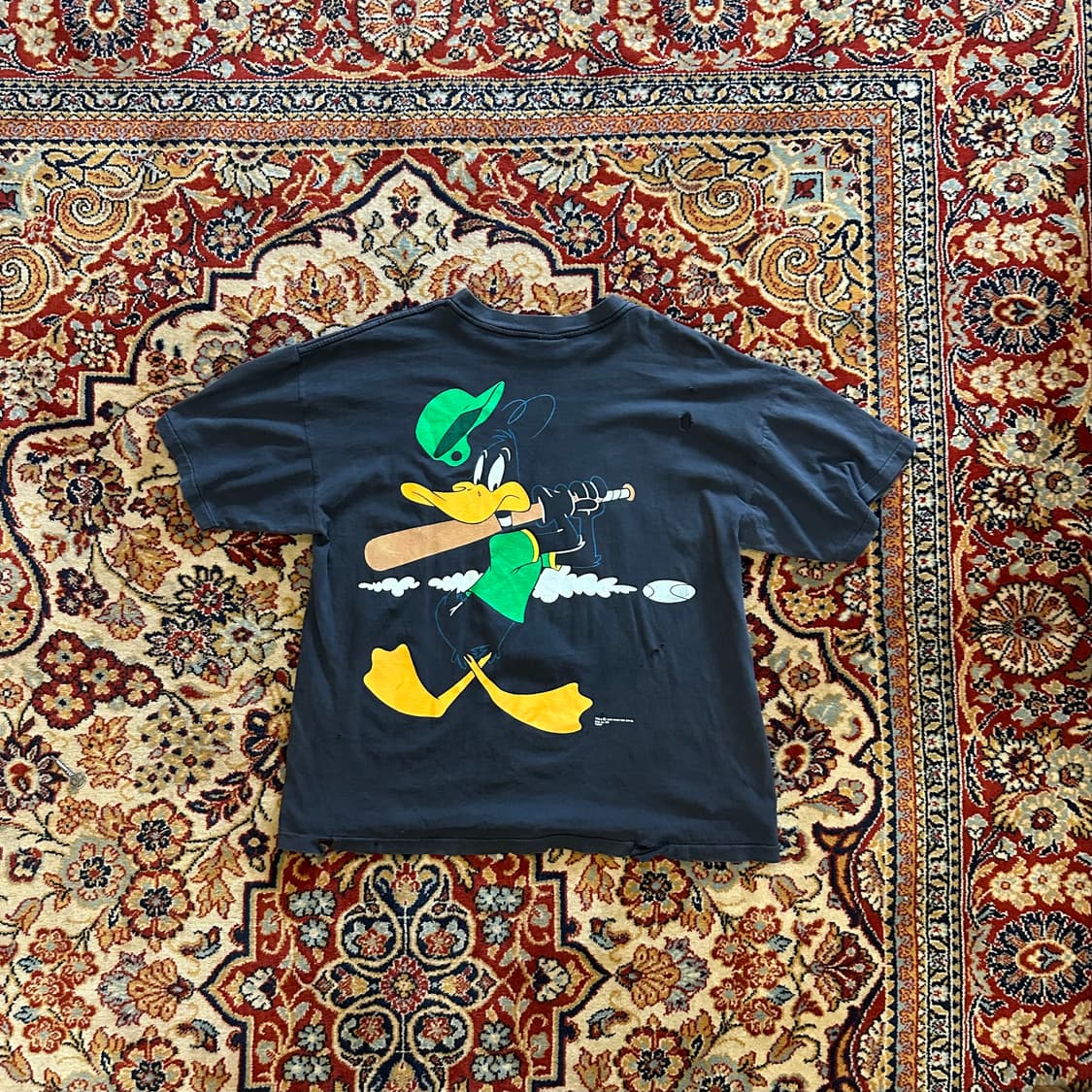 90s 루니툰즈 벅스바니 & 대피덕 베이스볼 더블 사이드 티셔츠 - XL 상품이미지6