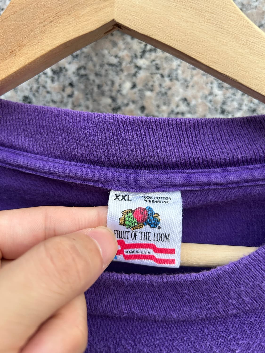 90‘s fruit of the loom plain Tee 상품이미지2