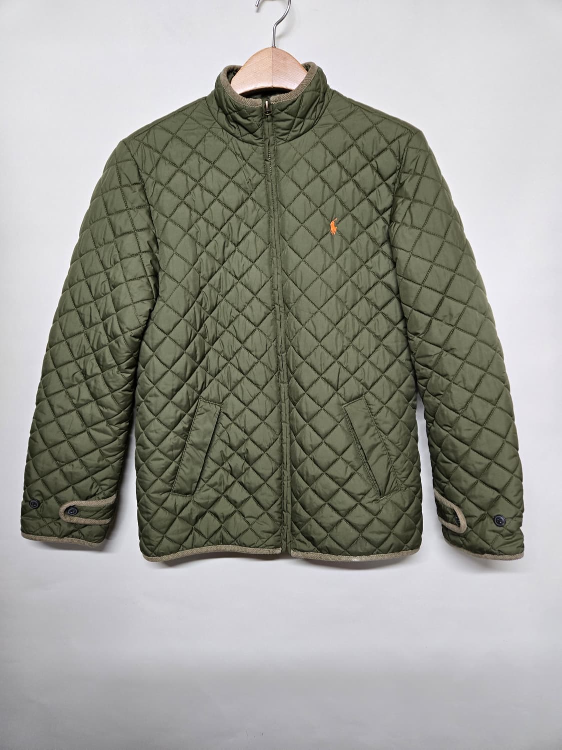 폴로 랄프로렌 퀼팅 자켓 올리브 보이즈 L14~16 상품이미지1