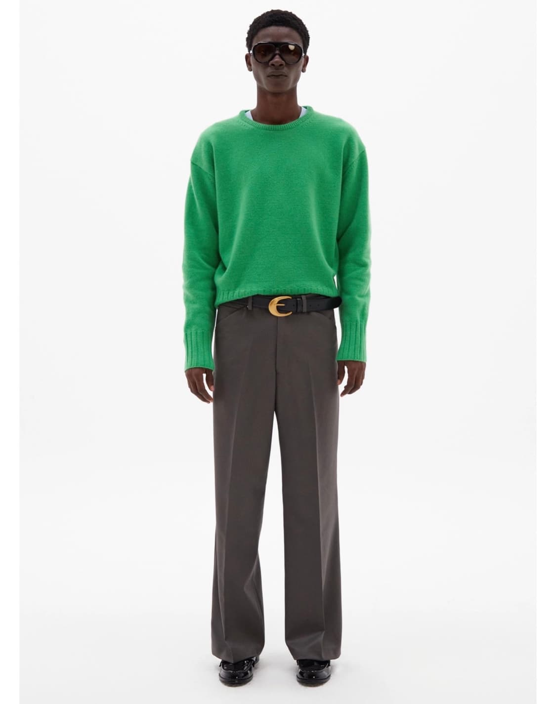 타일레 / 카멜 울 클래식 스웨터 (그린) / 2 상품이미지1