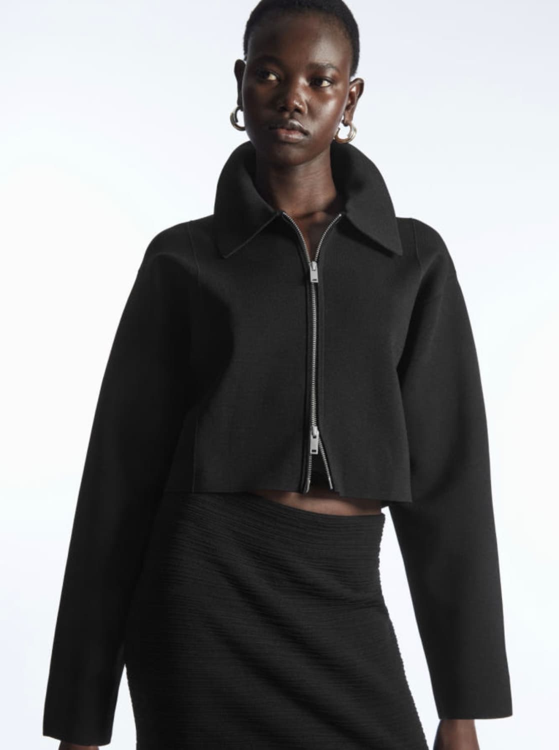 COS 코스 크롭 밀라노 니트 자켓 상품이미지4