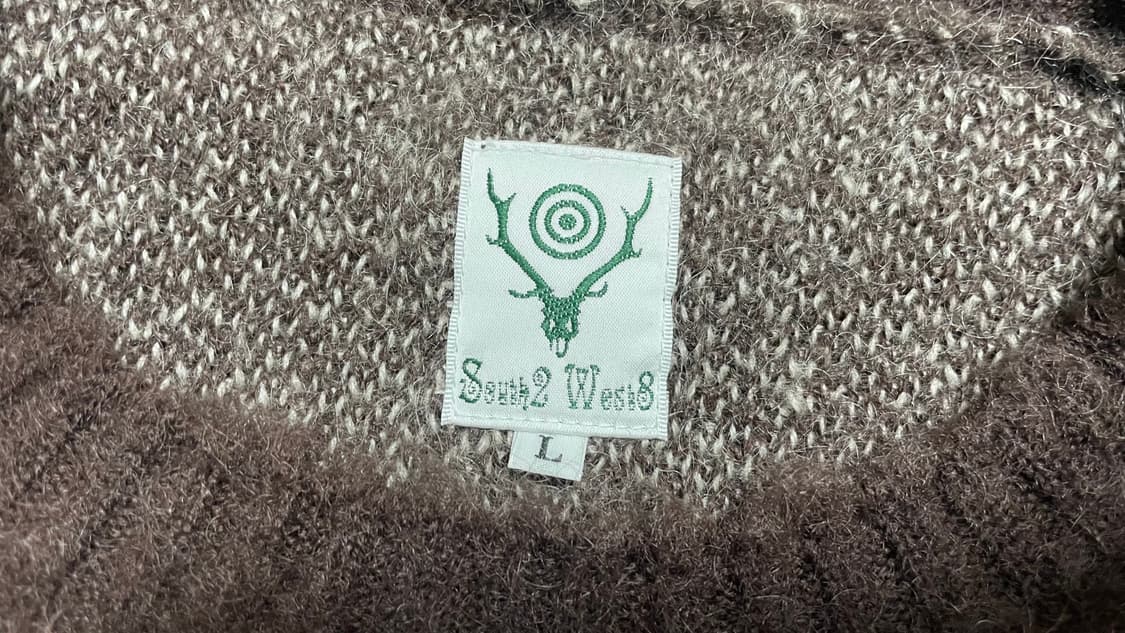 남이서팔 South2 West8 모헤어 울 니트 스웨터 브라운 L 상품이미지6