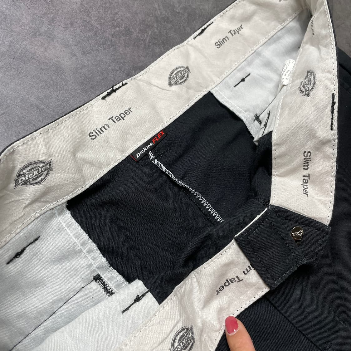DICKIES 디키즈 빈티지 블랙 테이퍼드핏 워크팬츠 A01056 상품이미지8