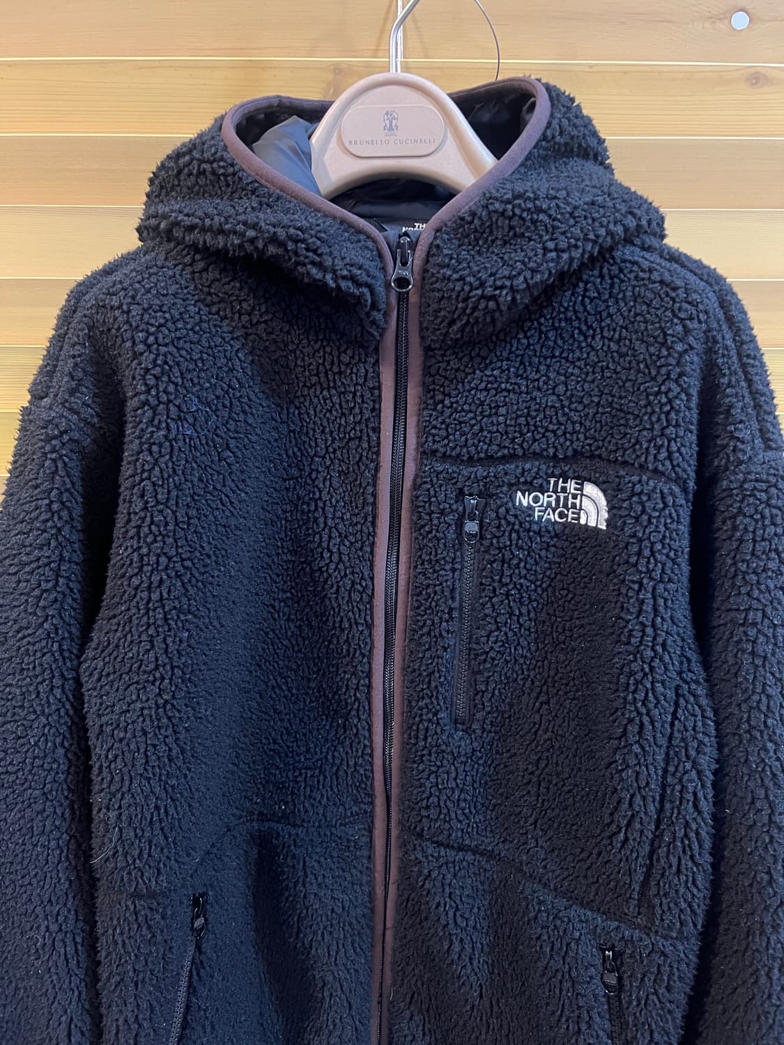 노스페이스 키즈 블랙 후리스집업점퍼 간절기롱점퍼 상품이미지1