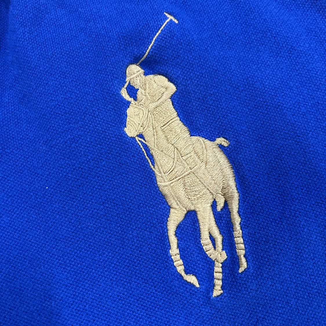 폴로 랄프로렌 블루 반팔 폴로티 숫자3 패치 s 상품이미지3