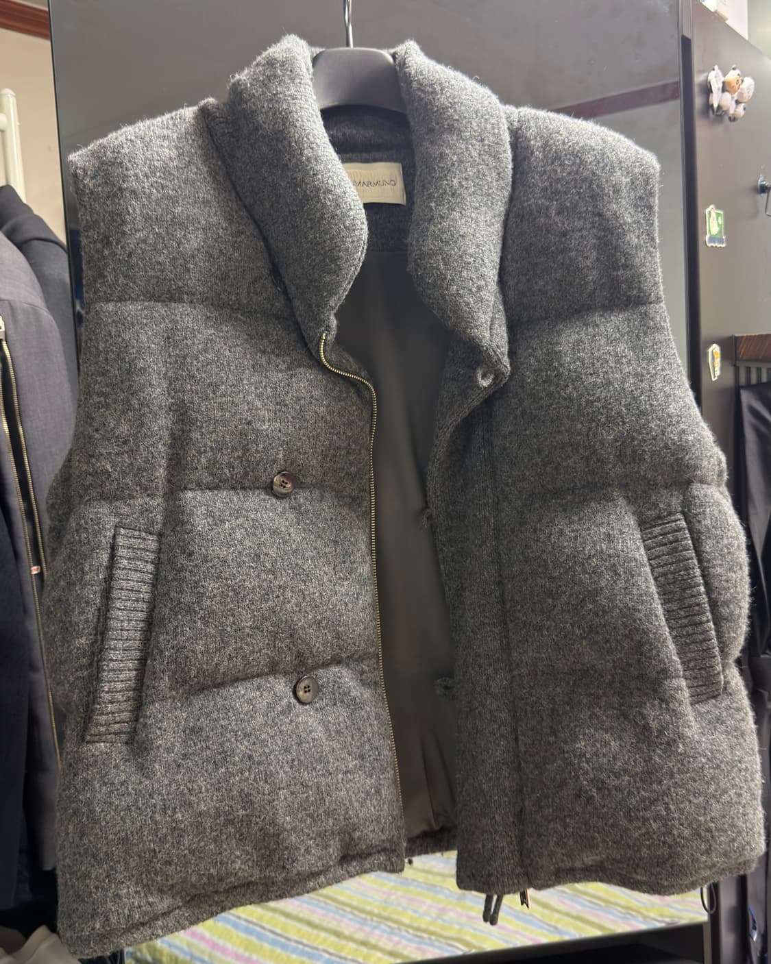 우마뭉 23시즌 니트패딩조끼 L 상품이미지2