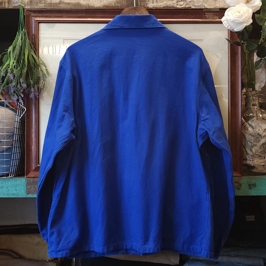 70s 프렌치 워크자켓 프렌치자켓 프렌치 블루 42 상품이미지2