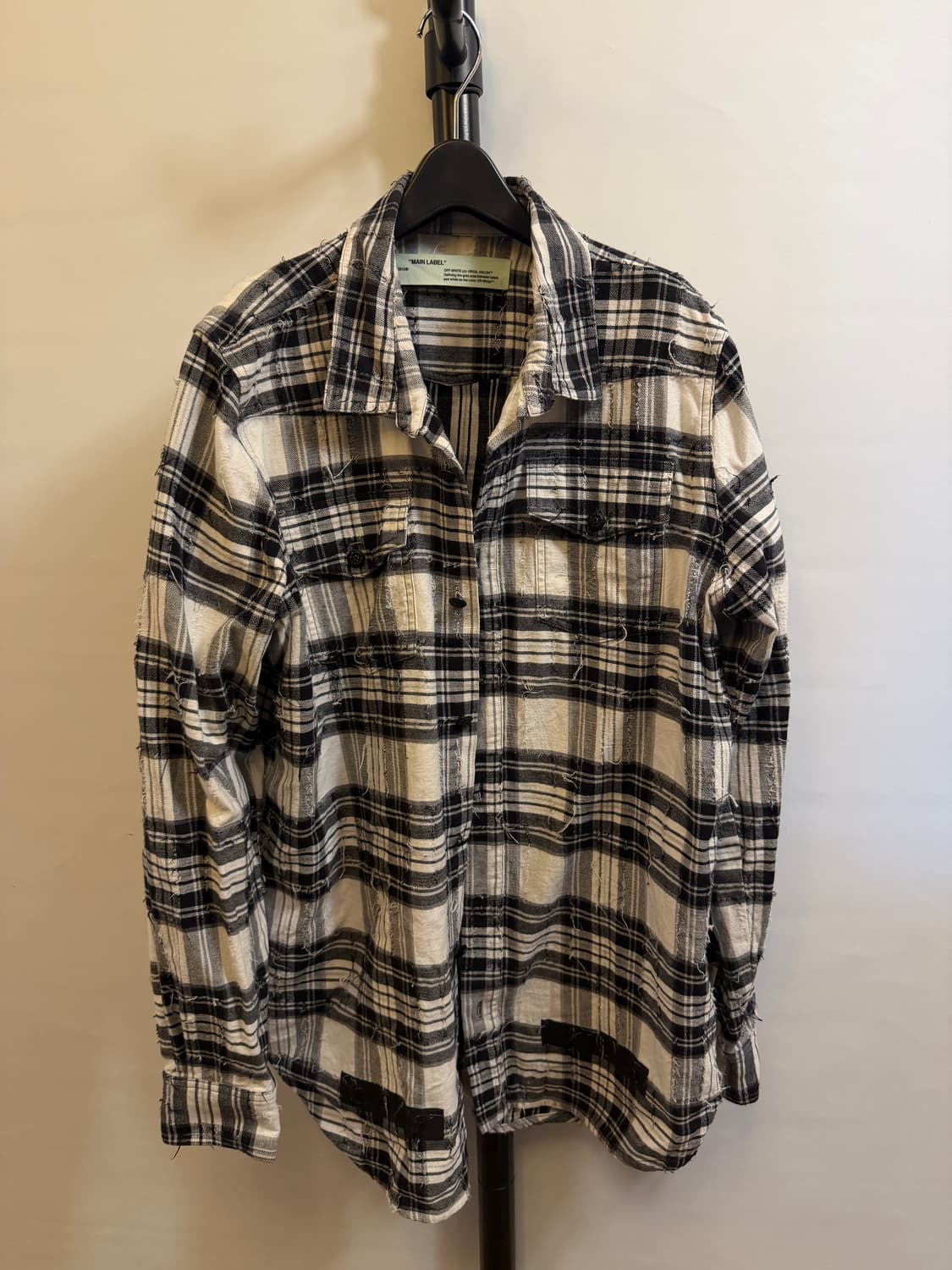 오프화이트 스프레이 셔츠 상품이미지3