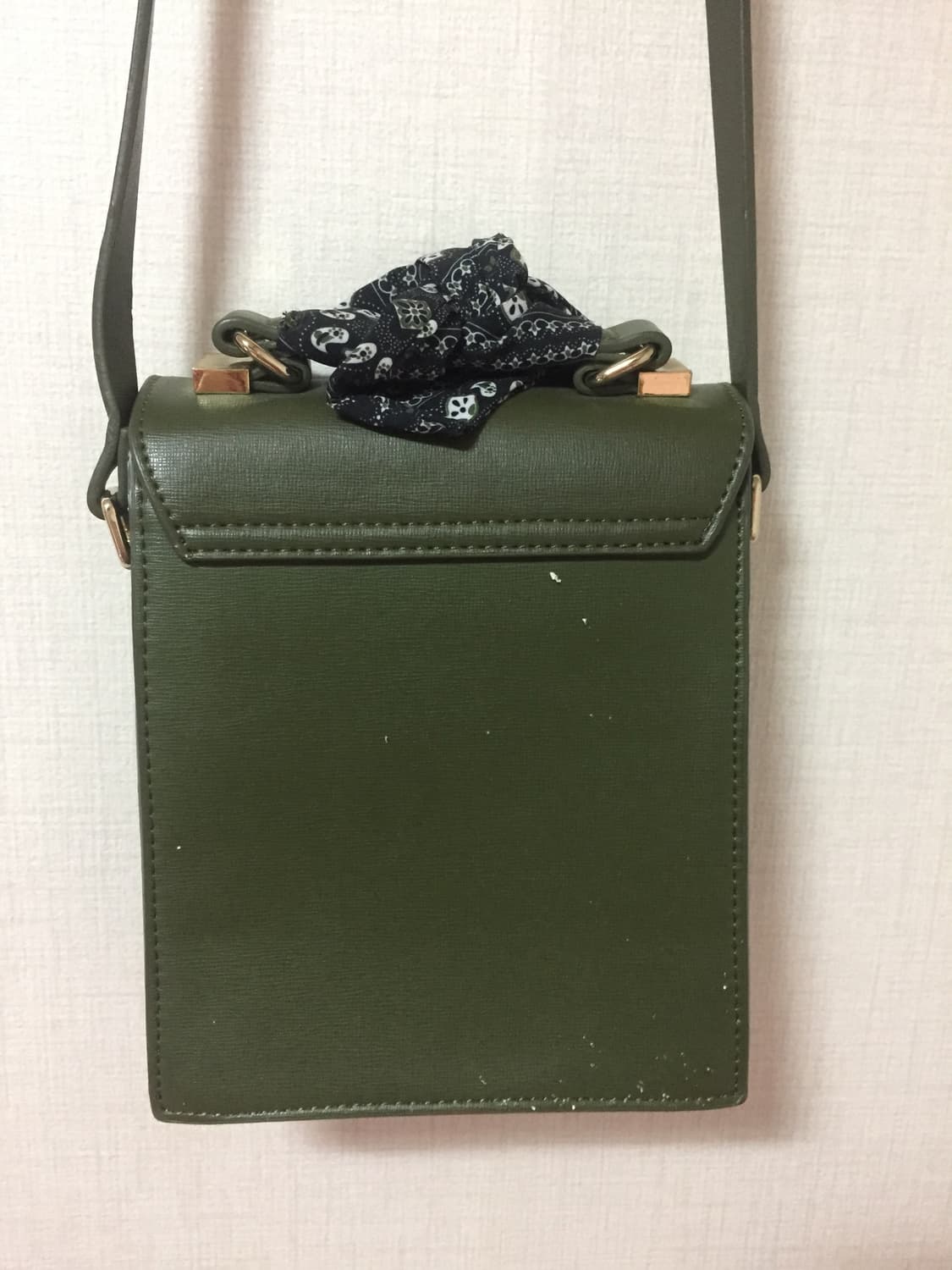 자라 카키 스카프 포인트 미니 숄더백 상품이미지2