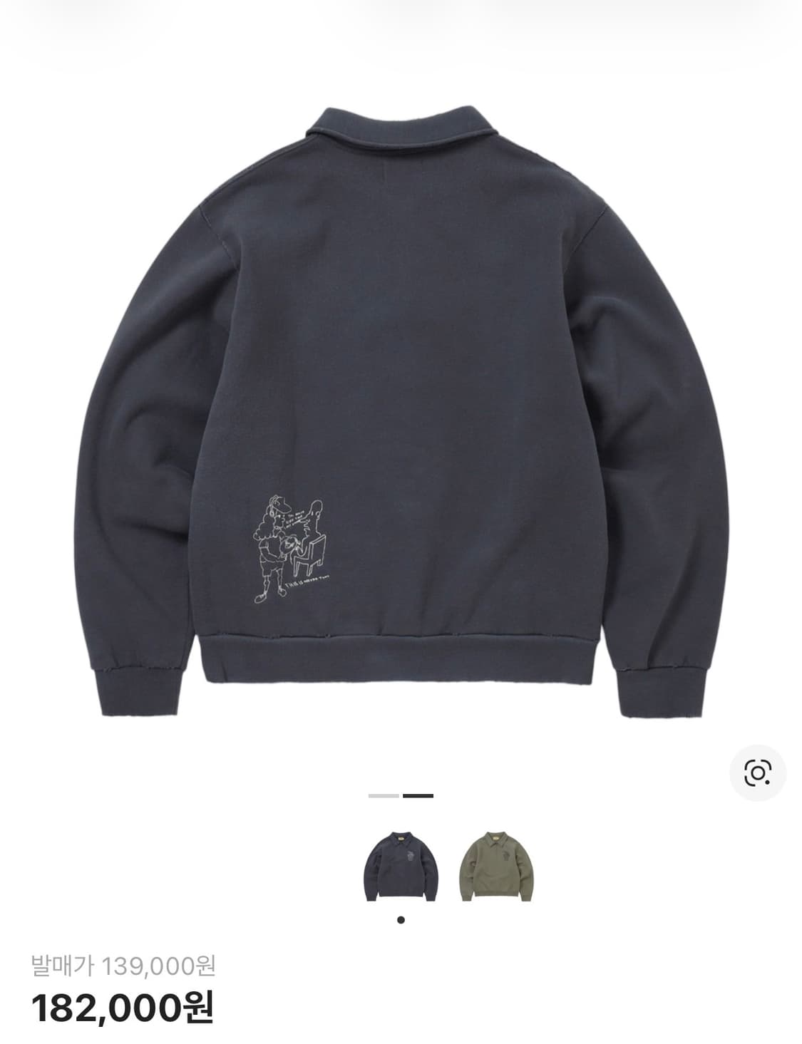 디스이즈네버댓 x 다니엘 존스턴 H.Y.L.A. 하프 집 스웨트셔츠 페이 상품이미지2