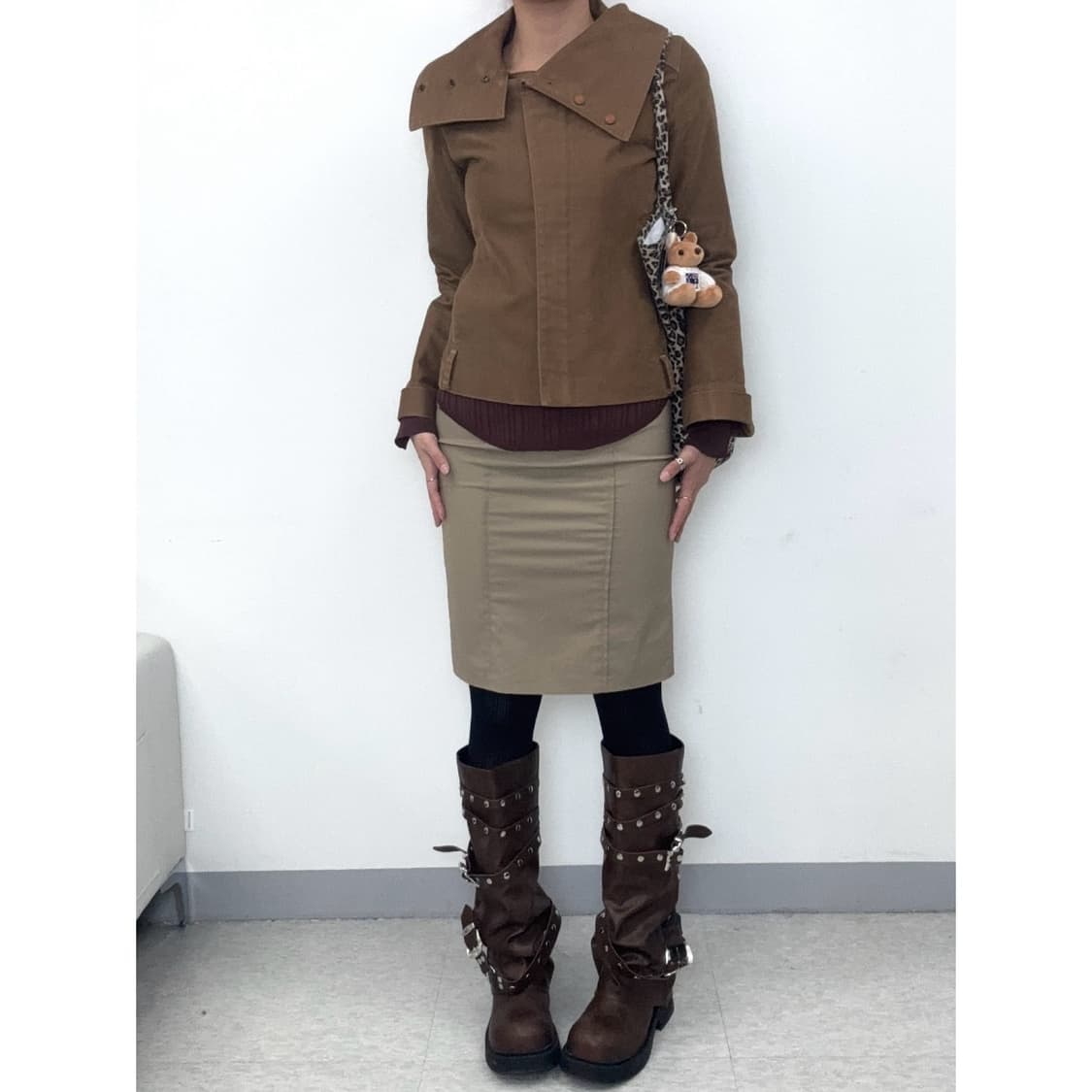 빈티지 미디 스커트 상품이미지2