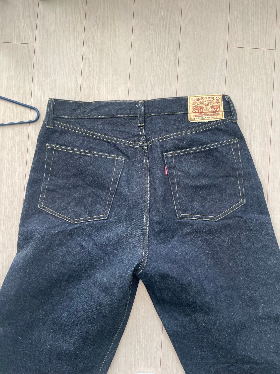 브론슨 46801XX 1946 NEX 모델 셀비지 데님 34사이즈실측32 상품이미지1