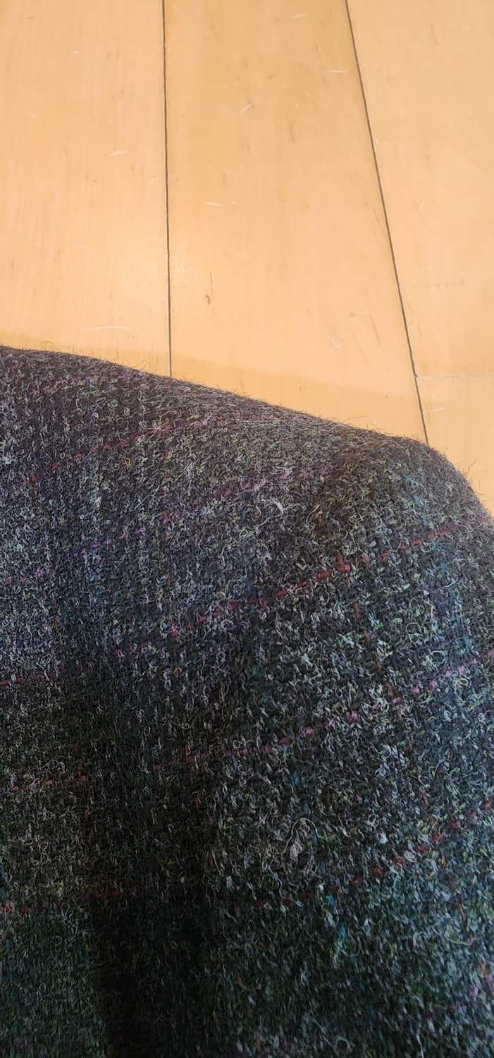 진그레이 모직 트위드자켓 L~슬림XL 상품이미지7