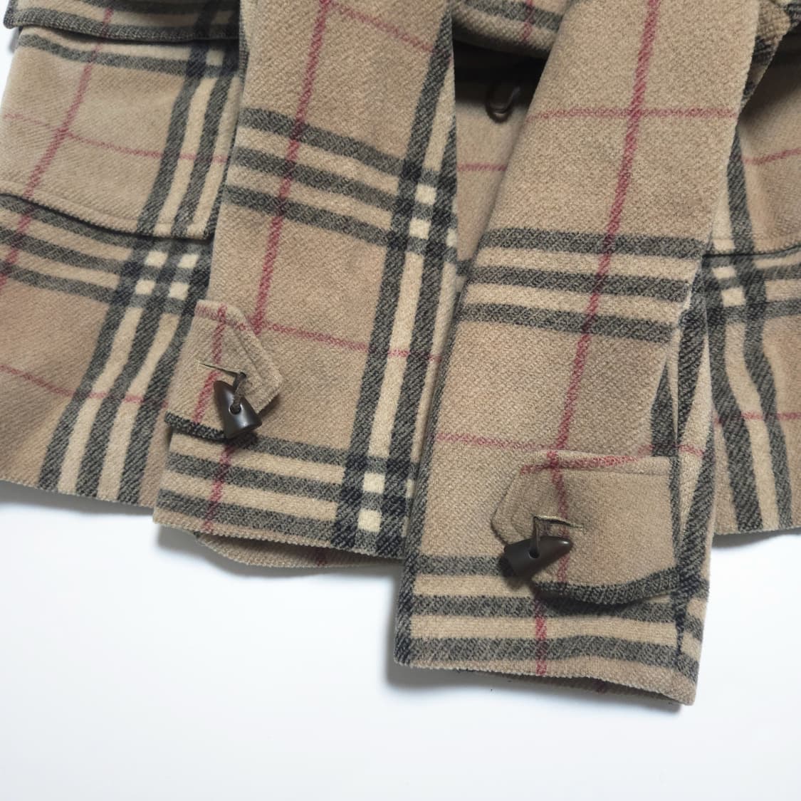 버버리 런던 00s 노바 체크 후드 더플 코트 상품이미지7
