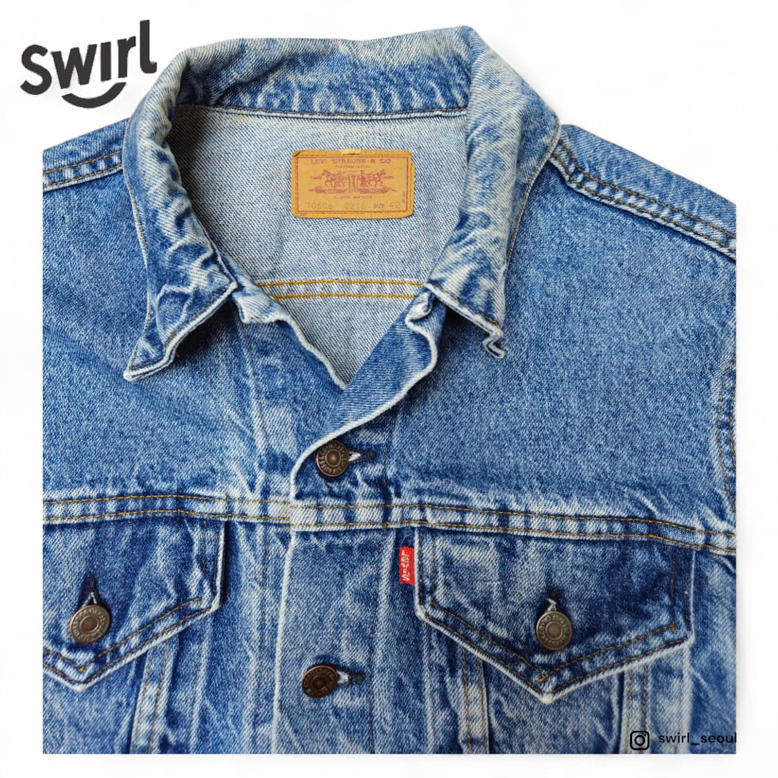 80s Levis usa made 3rd trucker jacket 상품이미지5