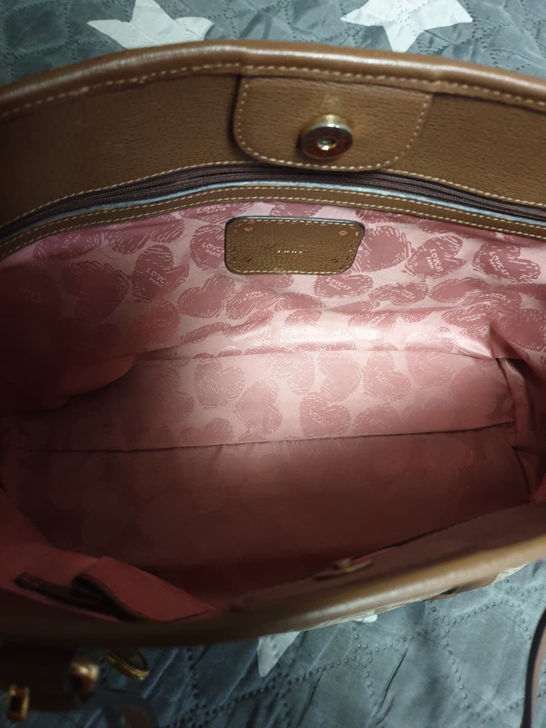 러브캣 하트문양 도트백 상품이미지3