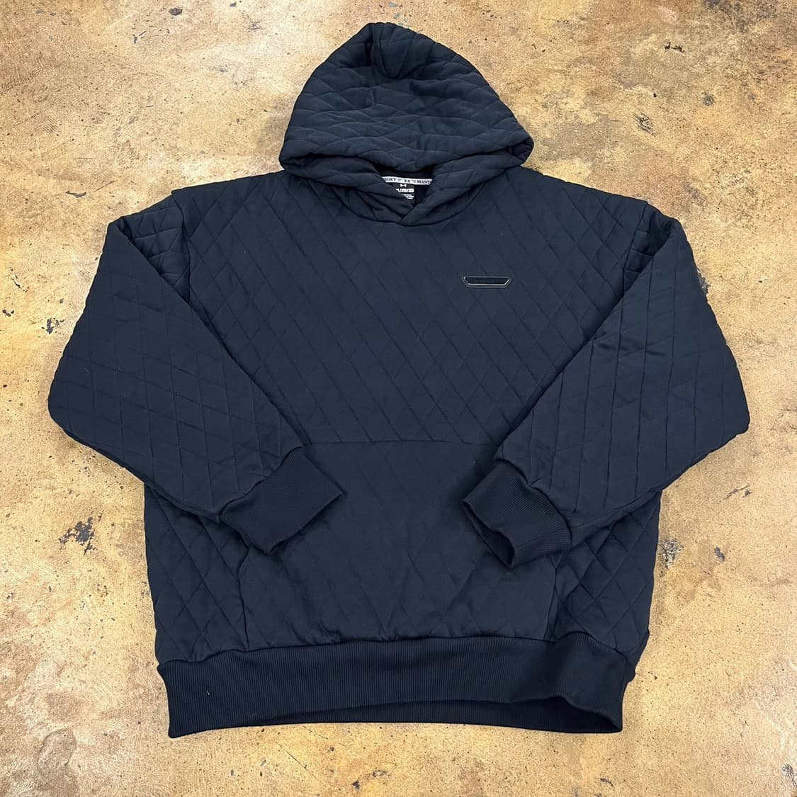 [정품/3XL] 언더아머 퀼팅 후드티 블랙 b18 상품이미지2