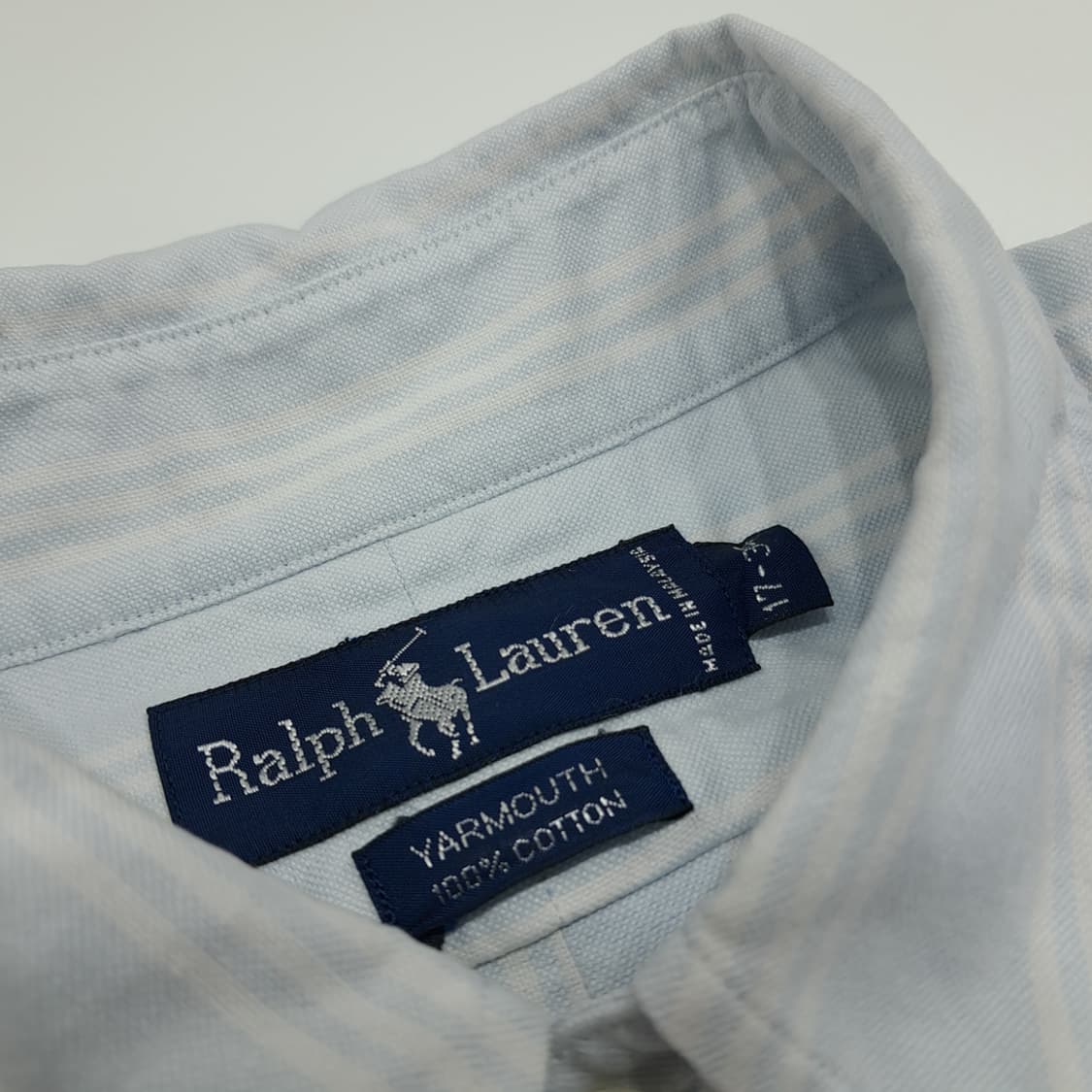 CN886 XL 폴로 랄프로렌 스카이블루 스트라이프 긴팔 셔츠 남방 상품이미지4