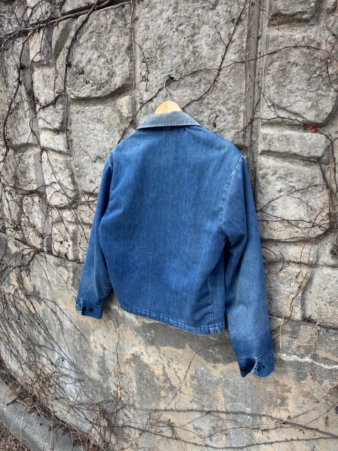 70s jc penney 빈티지 하드페이딩 코듀로이 데님 워크 자켓 상품이미지5
