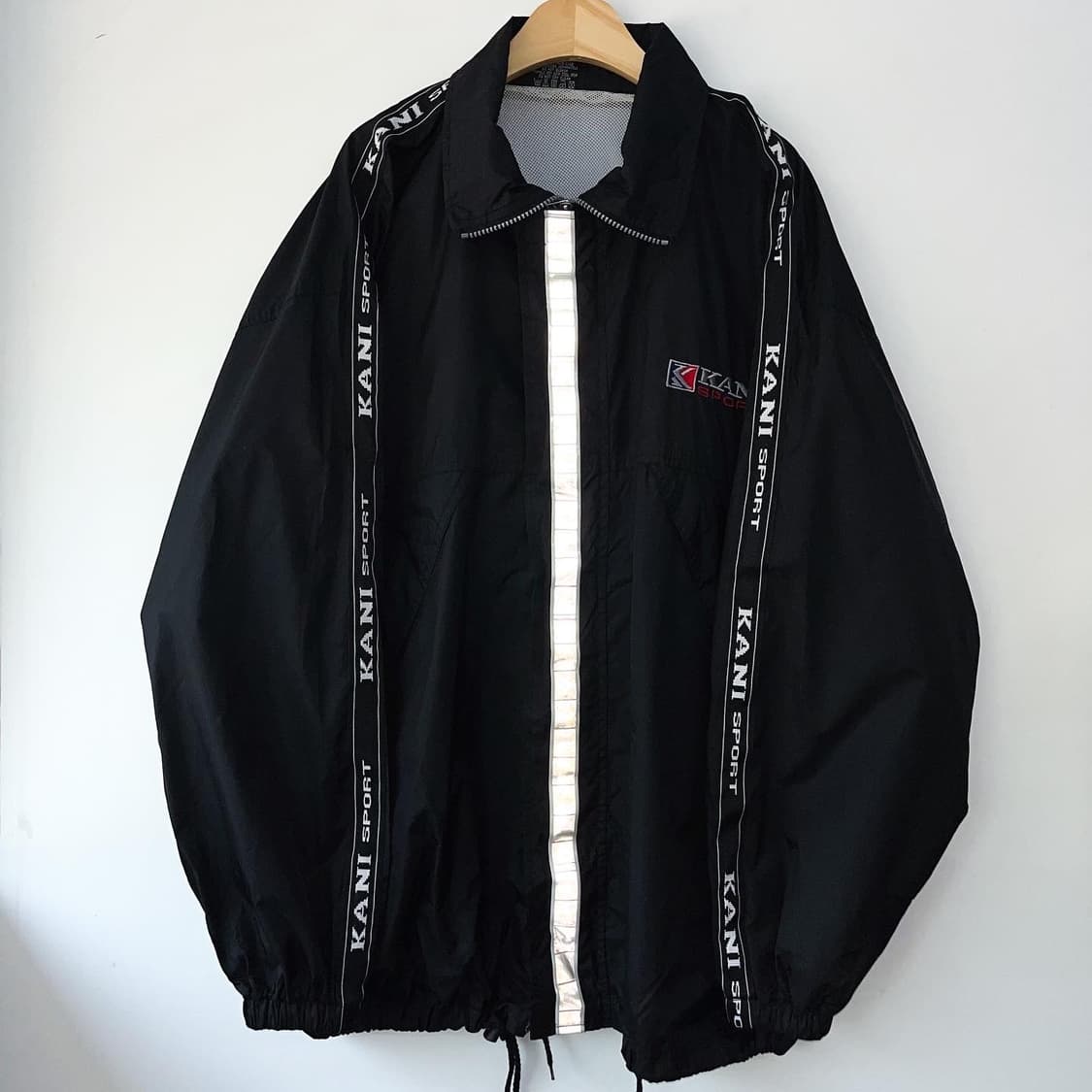 칼 카니 90's 리플렉티브 PVC 라인 블랙 자켓 상품이미지7