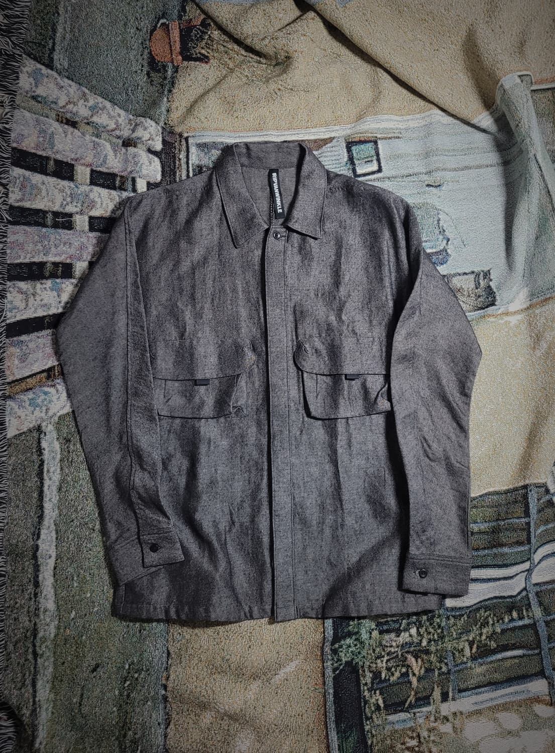 립 반 윙클 투 포켓 셔츠 자켓 상품이미지3