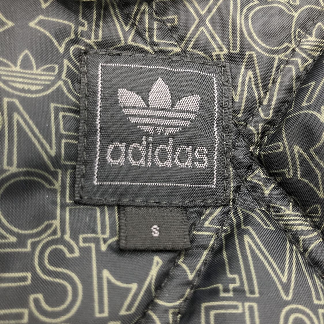 아디다스 00s 백로고 카키 봄버점퍼 S  상품이미지5