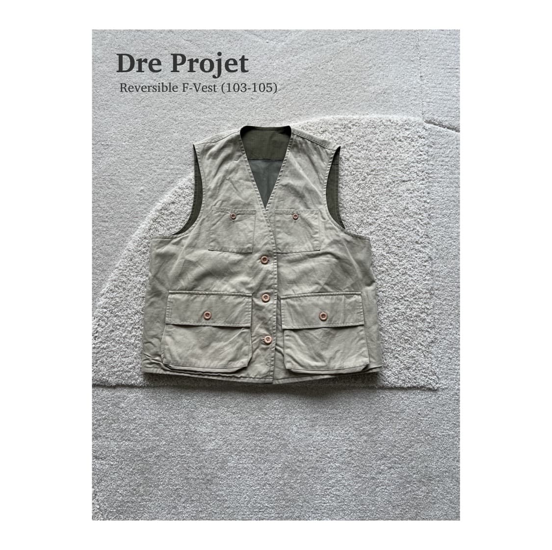 드레프로젝트 리버서블 F-Vest (100-105) 상품이미지1