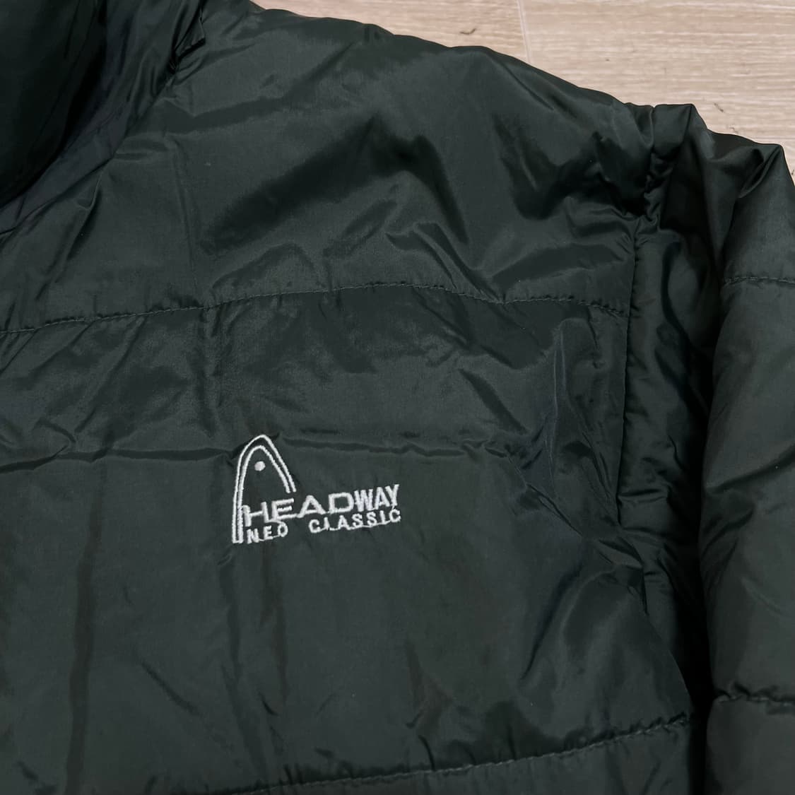 헤드 웨이 로고 스탠드넥 패딩 점퍼 [카키] L/100 상품이미지4