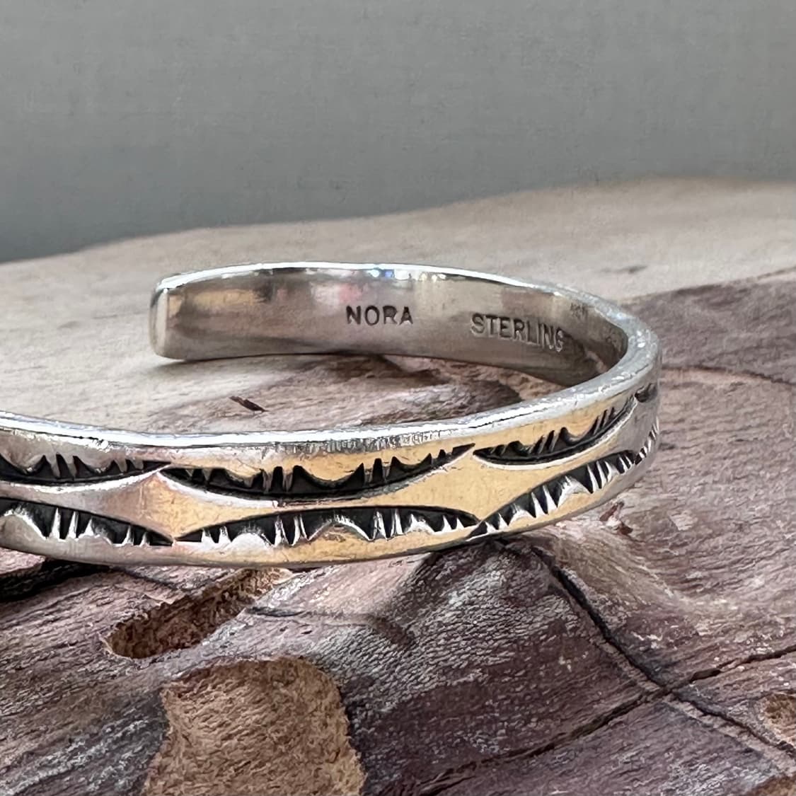 네이티브아메리칸 인디언주얼리 나바호 Nora bill tahe 커프 상품이미지8